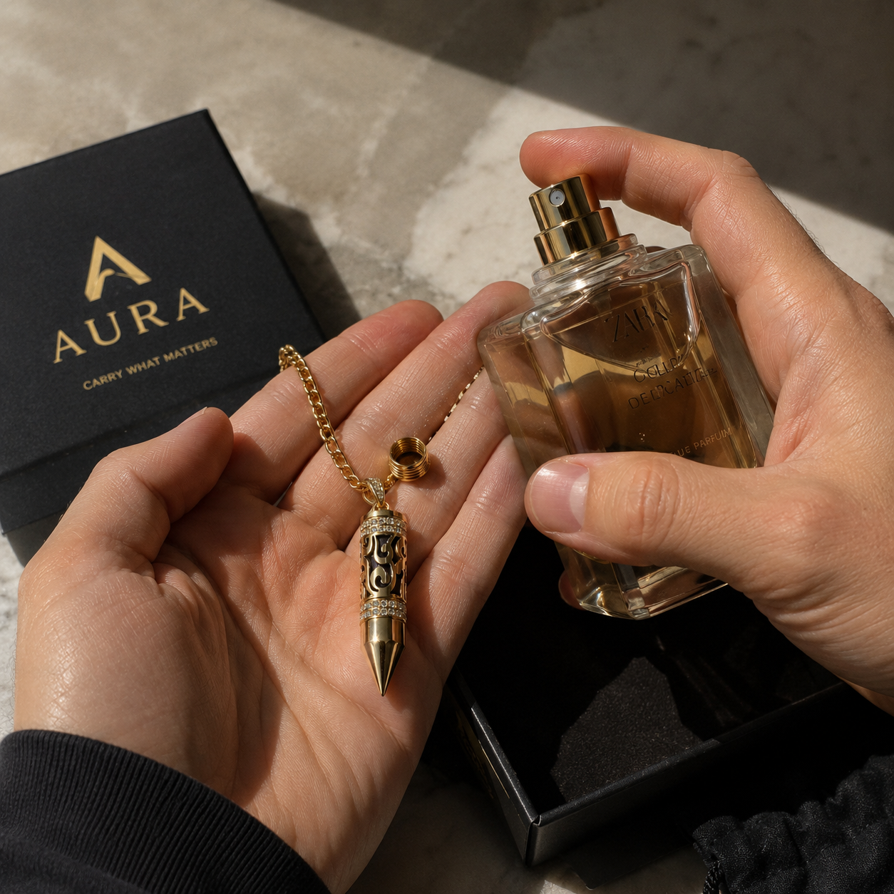 Aura™ Essence Chain | Carry Your Signature Scent Everywhere